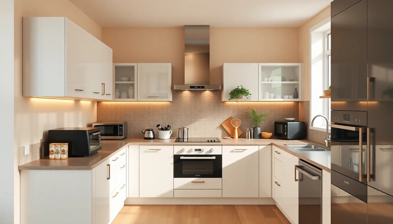 Showcase of бяла техника reflecting modern kitchen elegance with top-quality appliances