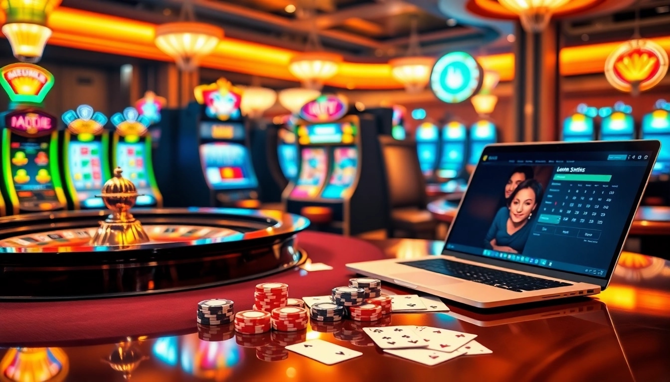 Experience the excitement at https://jun88pl.com/ with vibrant casino visuals featuring roulette, cards, and slot machines.
