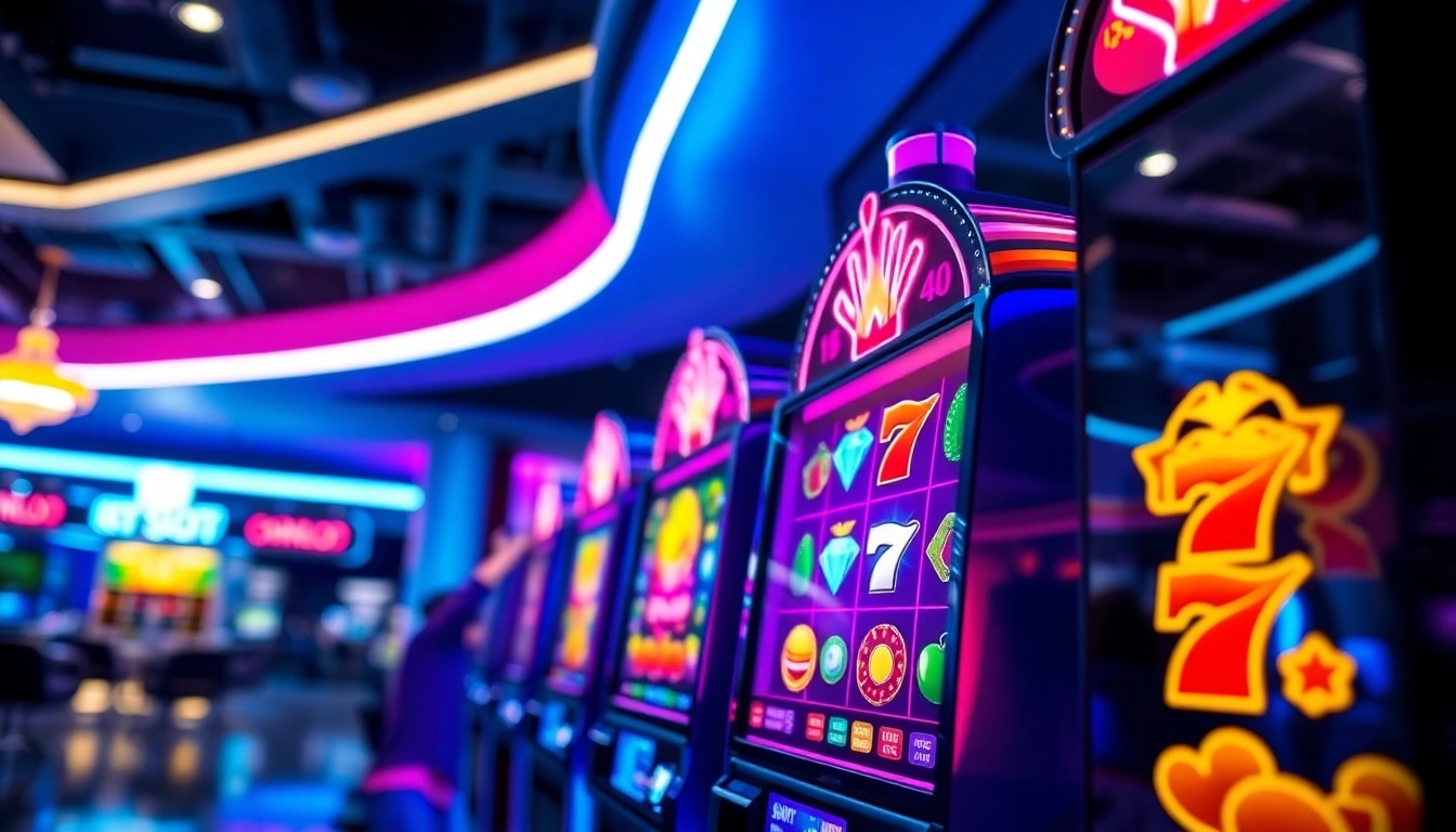 doaslot themed slot machine with vibrant colors and gaming atmosphere
