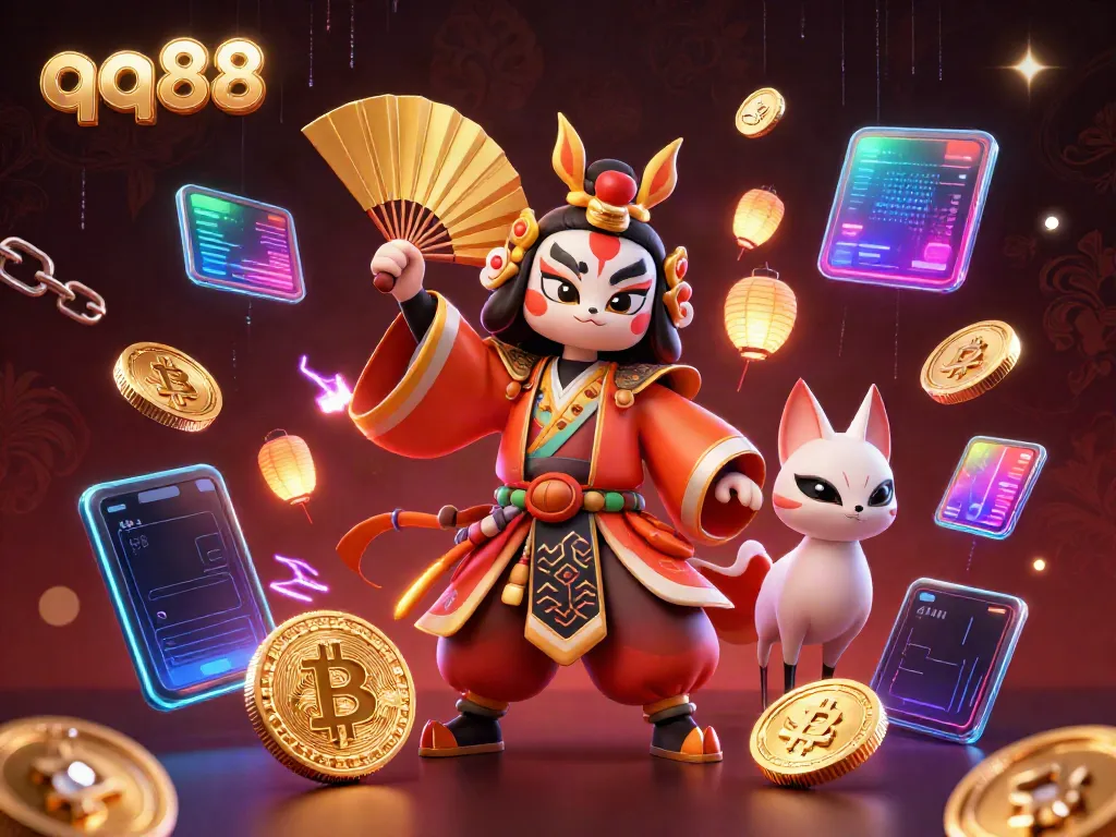 Experience thrilling gaming at qq88 with captivating 3D characters and vibrant casino elements.