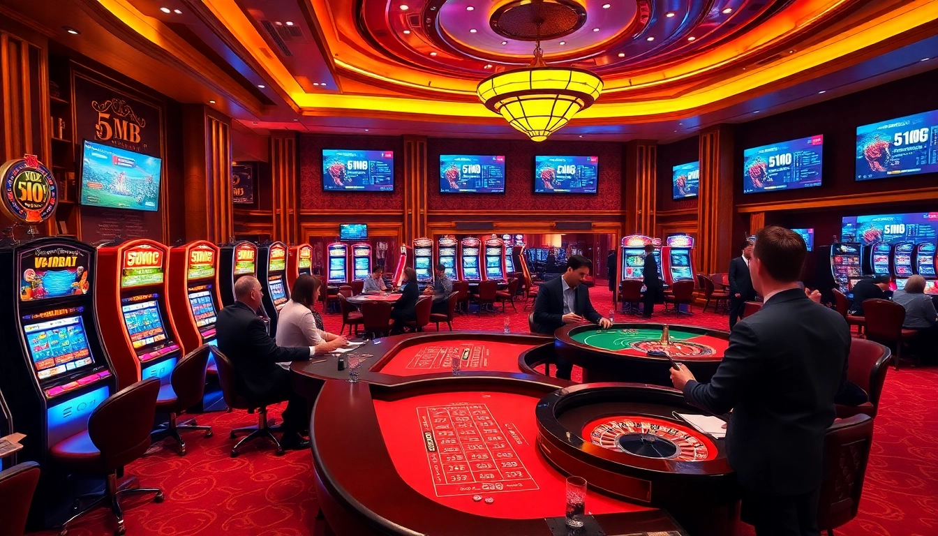 Engaging in high-stakes poker at a casino featuring advanced 5MB betting technology.
