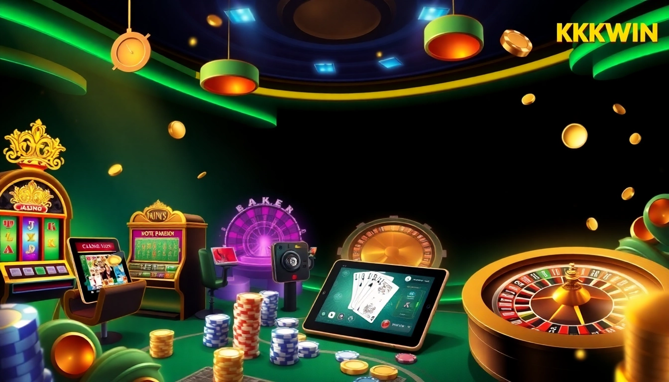 Experience the excitement of gambling at Trang Chủ KKWIN with vibrant casino games and modern interface.