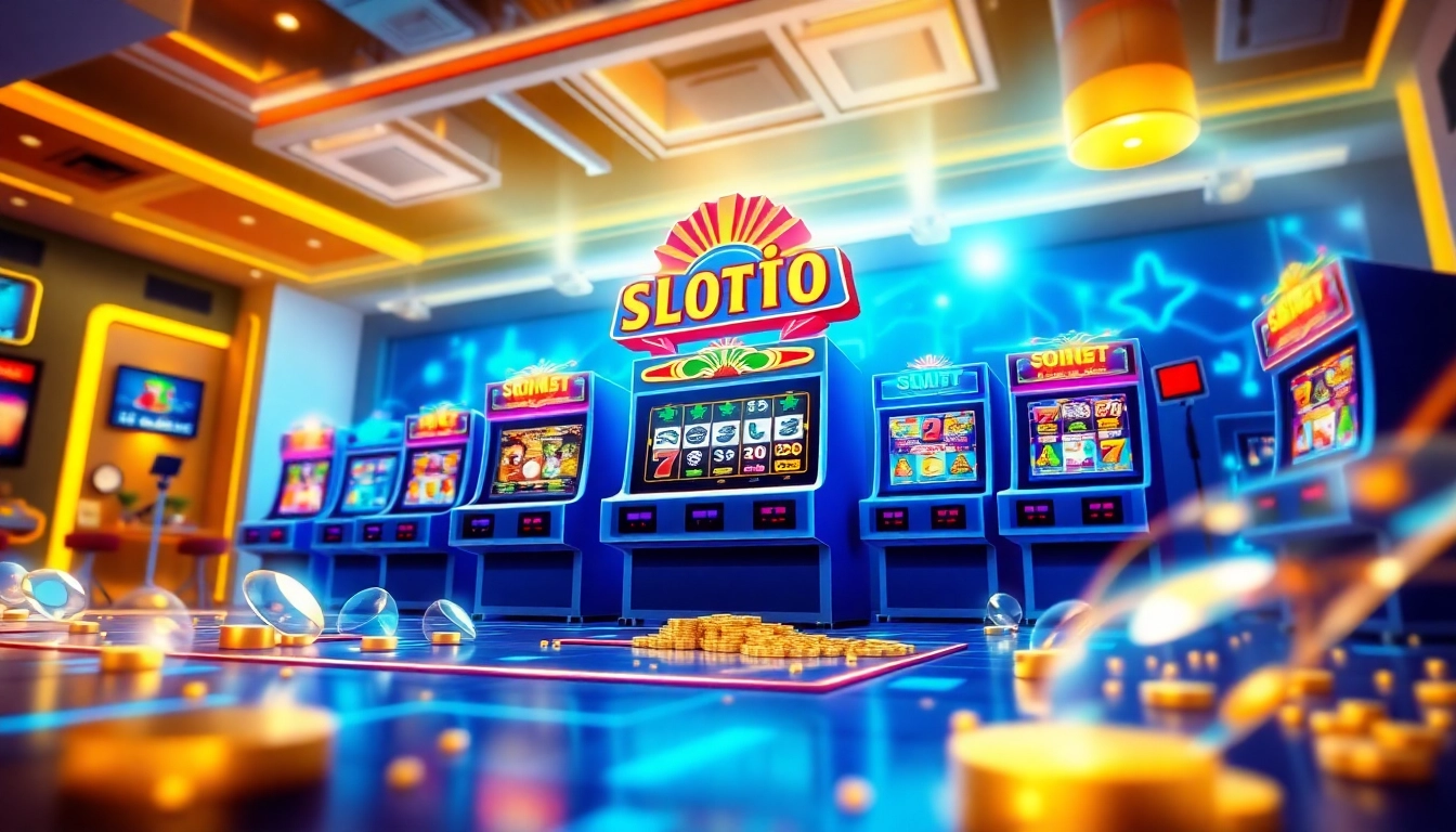 Situs kode4d featuring an engaging online gaming platform with colorful slot machines and vibrant graphics