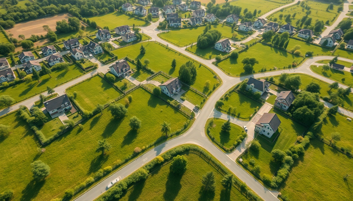 Explore the innovative landscape design of LC88 Land with lush greenery and modern residential plots.