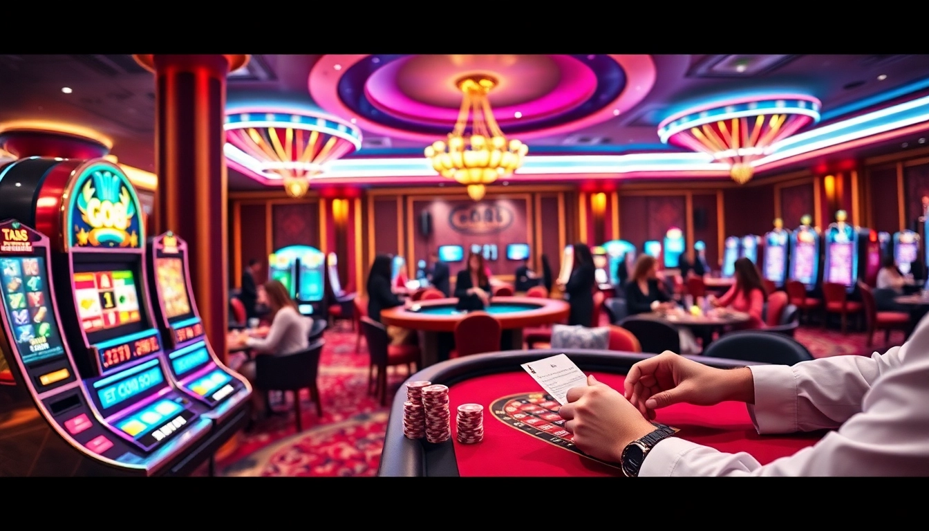 Experience the thrill of GO8 gaming with vibrant casino tables and exciting players in action.