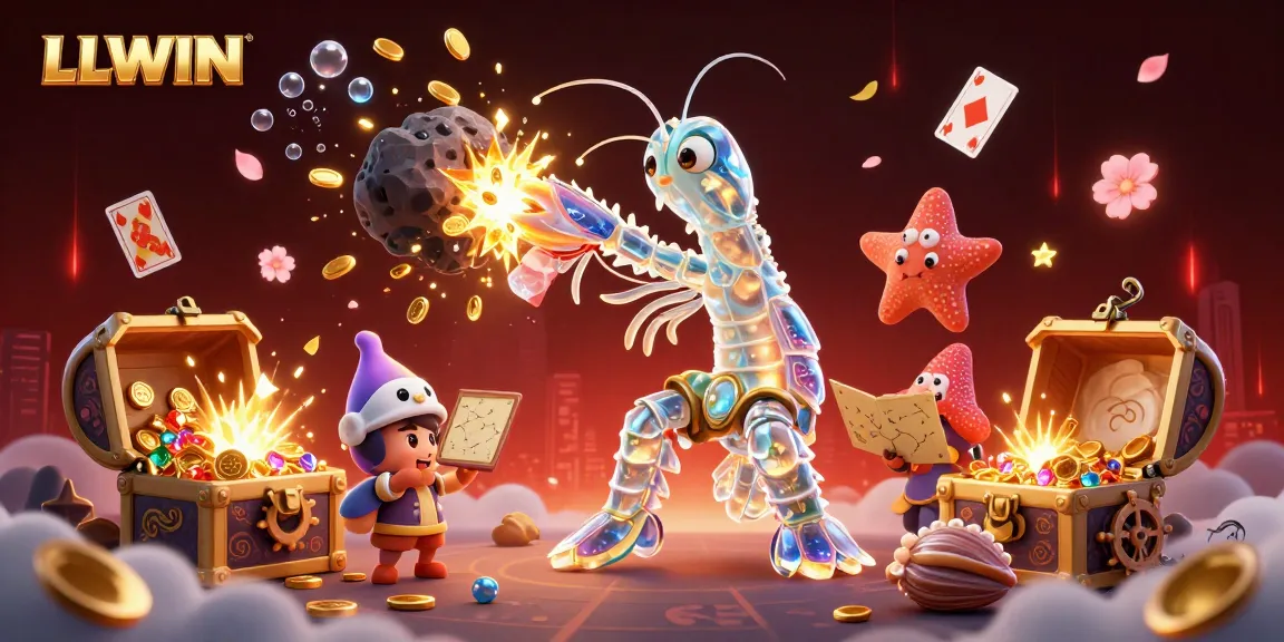 Engage with LLWIN's vibrant online casino landscape, experiencing an action-packed treasure hunt filled with riches.