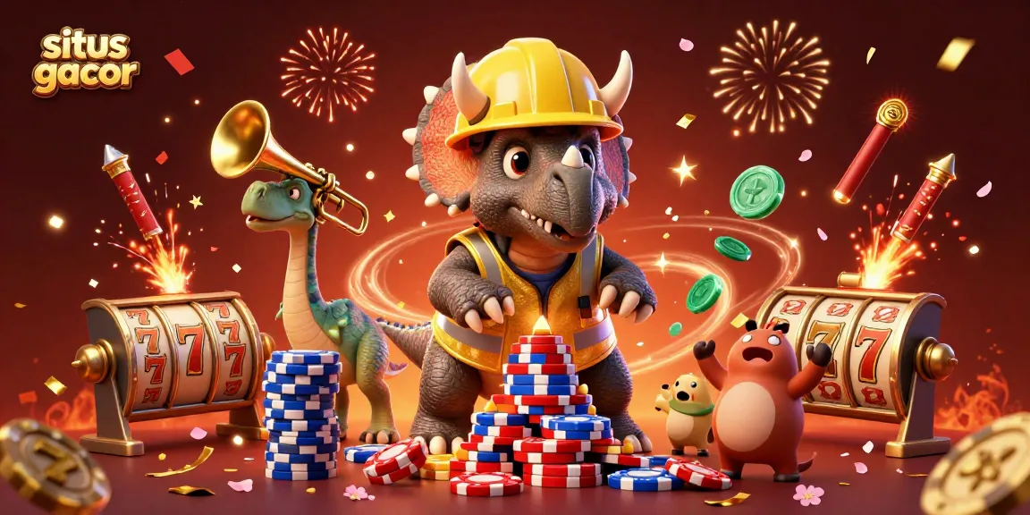 Experience situs gacor winning strategies with dynamic casino action illustrated in colorful detail.