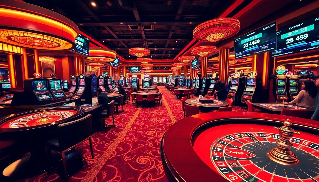 Experience the thrill of 'thabet' casino gaming with vibrant tables and lively action.
