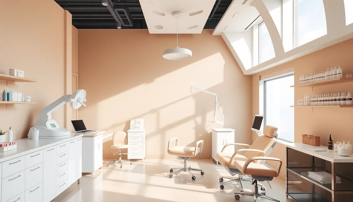 Epilare definitiva Sibiu showcased in a modern beauty clinic with advanced treatment equipment.