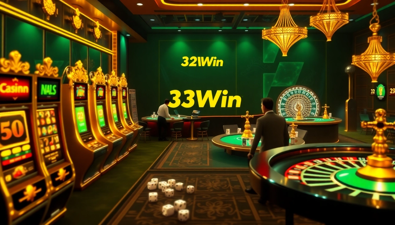 Experience the excitement of online gambling with 32Win's vibrant casino visuals.
