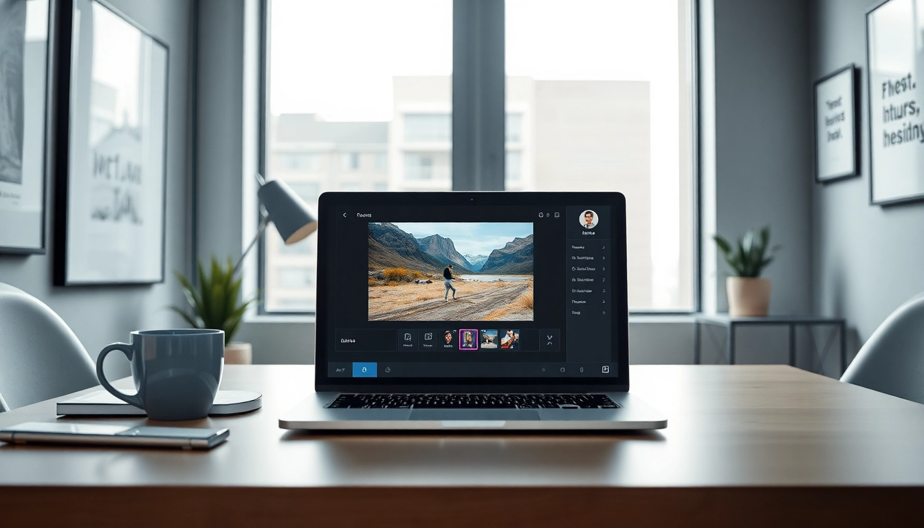 Nano Banana Pro showcased on a laptop in a modern workspace, emphasizing AI image editing capabilities.