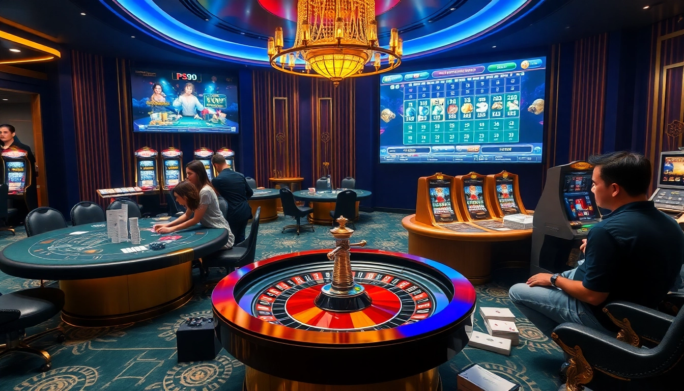 Experience gambling excitement at nhà cái PS99 with vibrant casino games and engaging players.