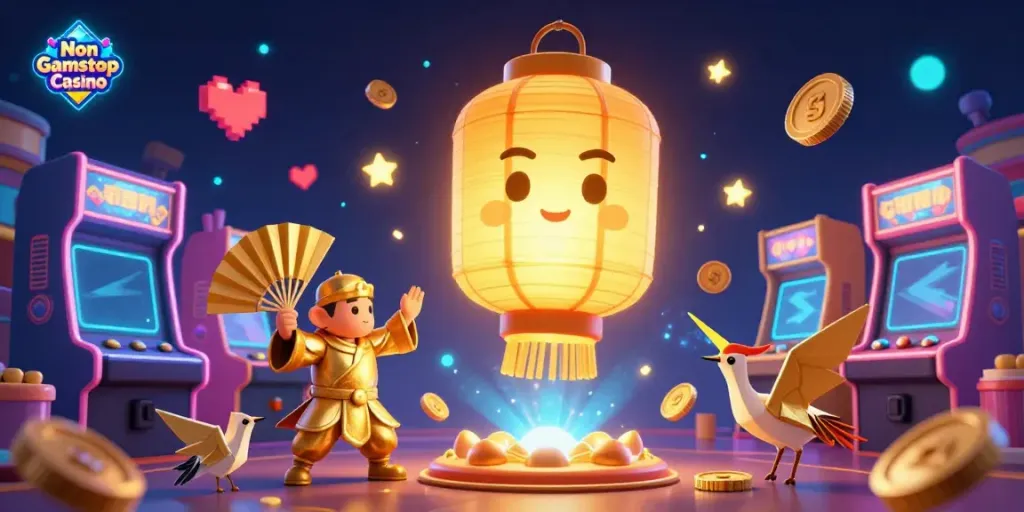 Experience the vibrant world of Non Gamstop Casino with enchanting characters and game elements.