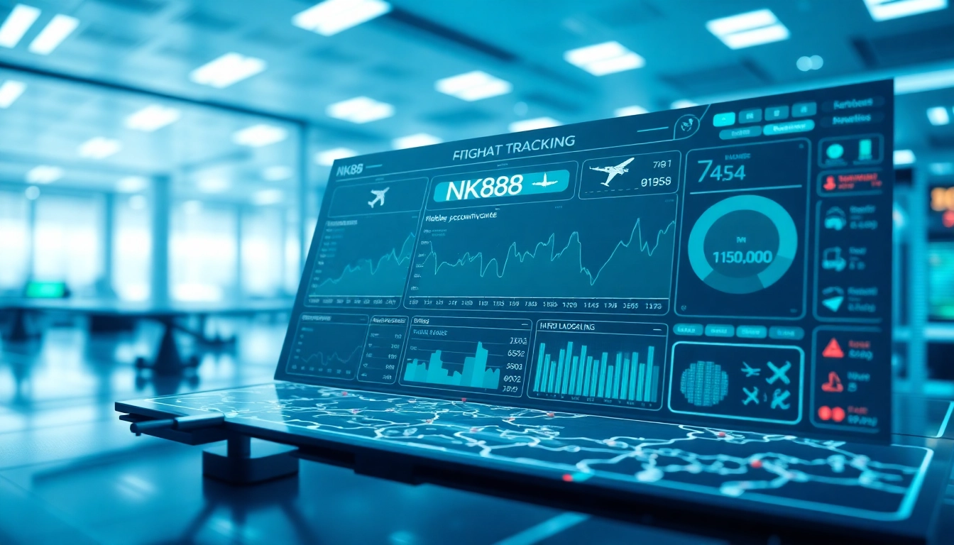 NK88 flight tracking interface showcasing real-time data and analytics.