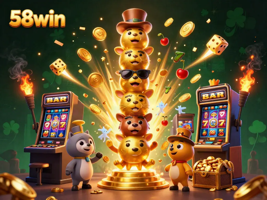 Experience thrilling gameplay at 58win with vibrant casino elements and dynamic animations.
