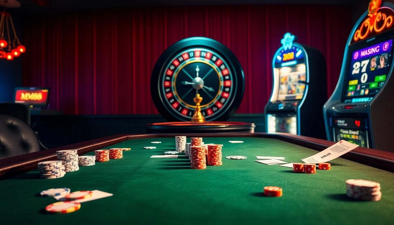 Engage in thrilling casino action at https://mm88.bar/ with poker, roulette, and vibrant gaming elements.