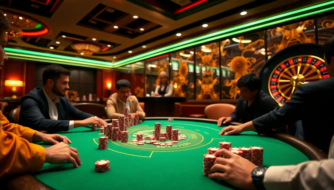 Experience the thrill of high-stakes gaming with hello88's vibrant casino atmosphere.