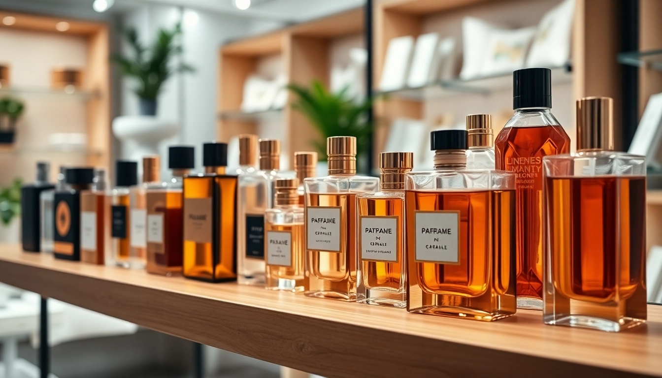 Showcase of a perfume dupe website featuring an array of elegant fragrance bottles.