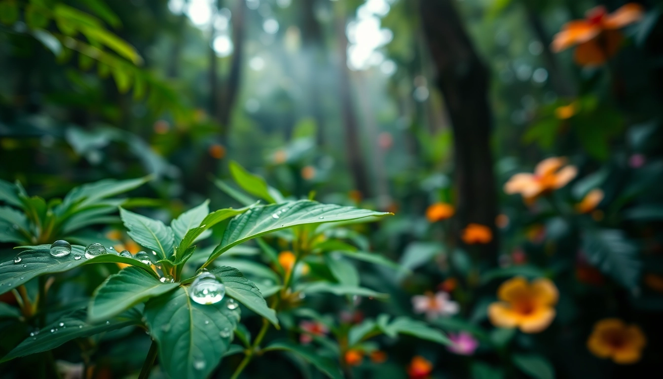 Learn how to get dmt with a focus on the Mimosa hostilis plant in a vibrant rainforest setting.