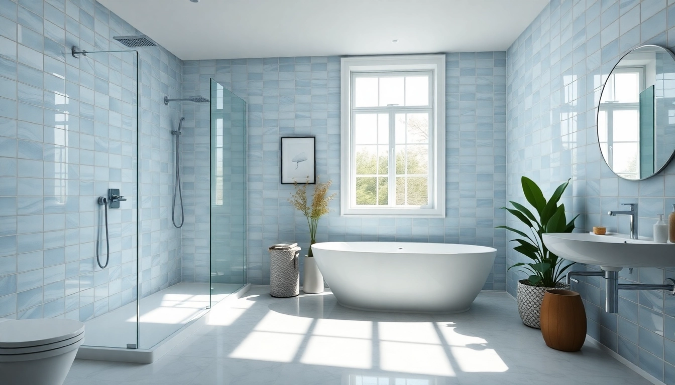 Modern bathroom designed by expert bathroom fitters with elegant fixtures.