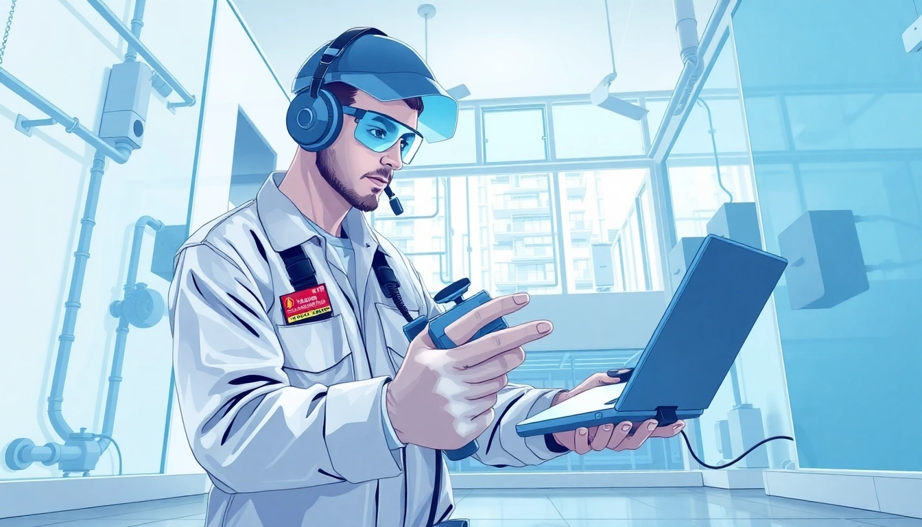 Technician applying Trace and Access techniques to accurately detect a hidden leak.