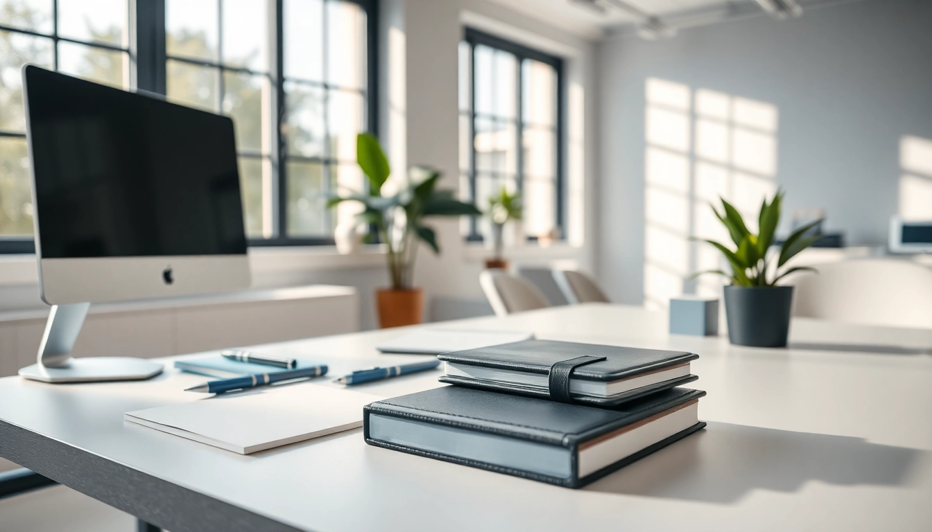 Discover premium office stationery UK essentials on a sleek desk setup.