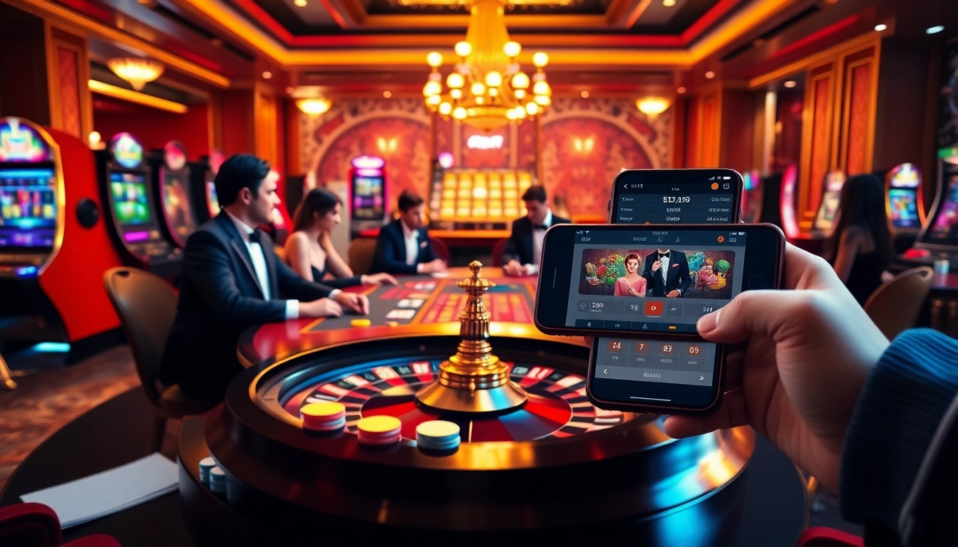 Exciting poker game at a lavish casino featuring Marvelbet.site betting interface.