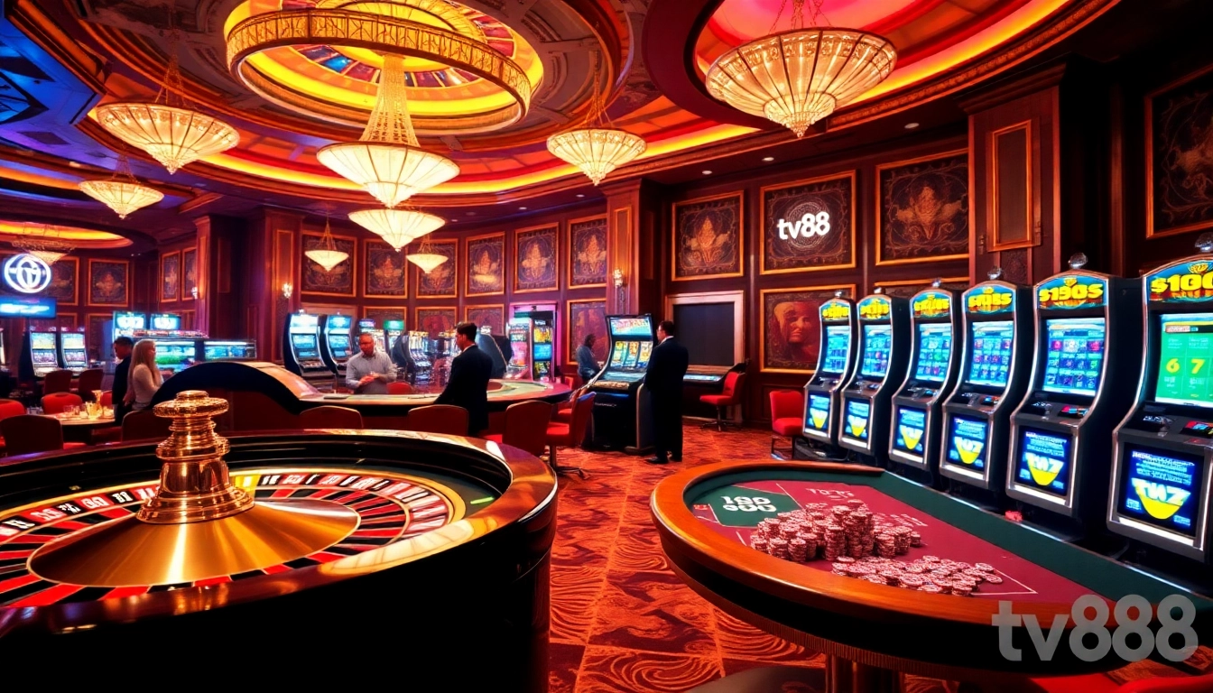 Experience the thrill of winning at tv88 with vibrant casino games and an exciting atmosphere.