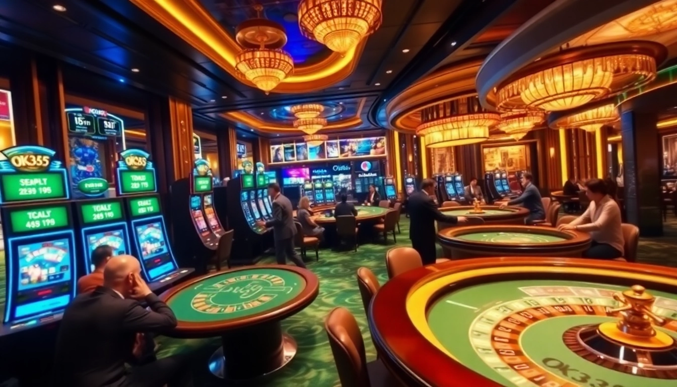 Experience the excitement at OK365 Trang chủ with vibrant casino games and professional dealers.