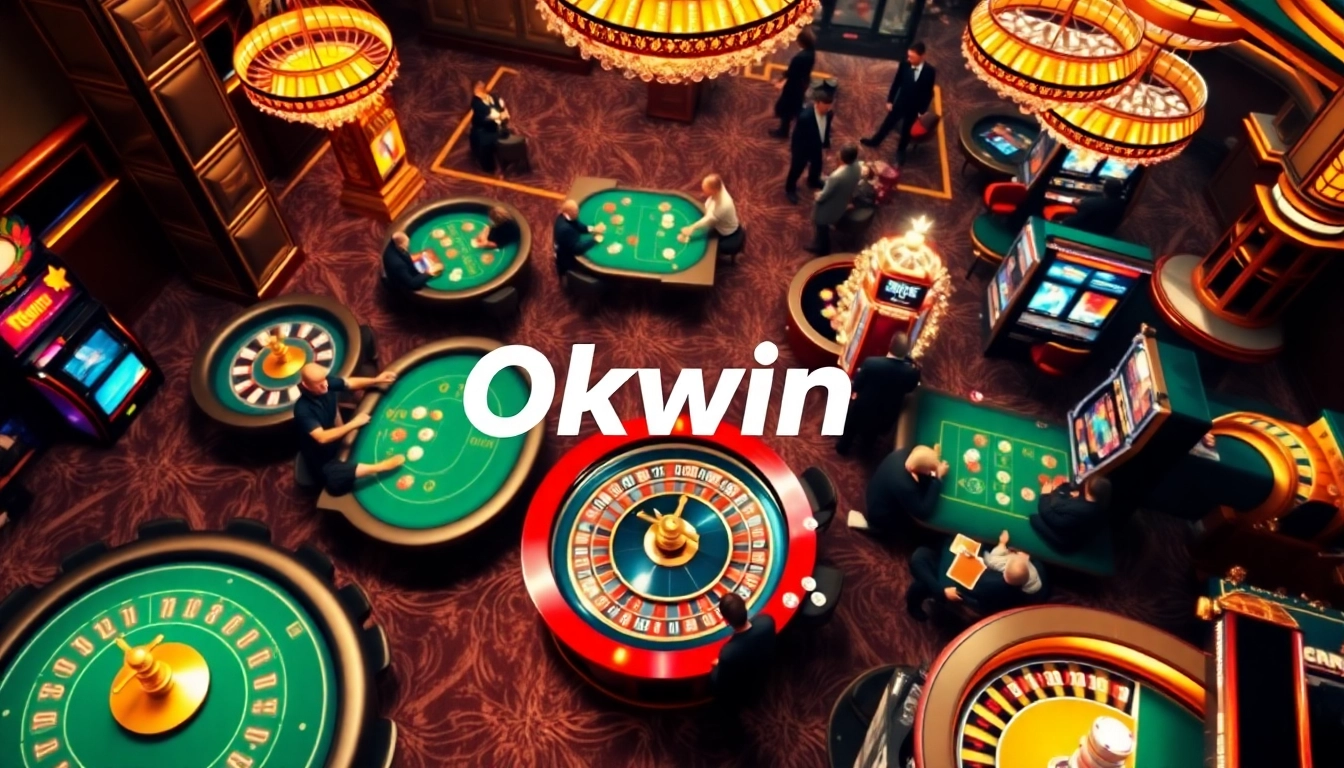 Experience the thrill of Okwin with engaging casino games and vibrant gaming atmosphere.