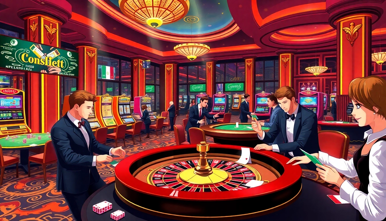 Experience thrilling gameplay at https://fabet.free/ with luxurious casino tables and vibrant slot machines.