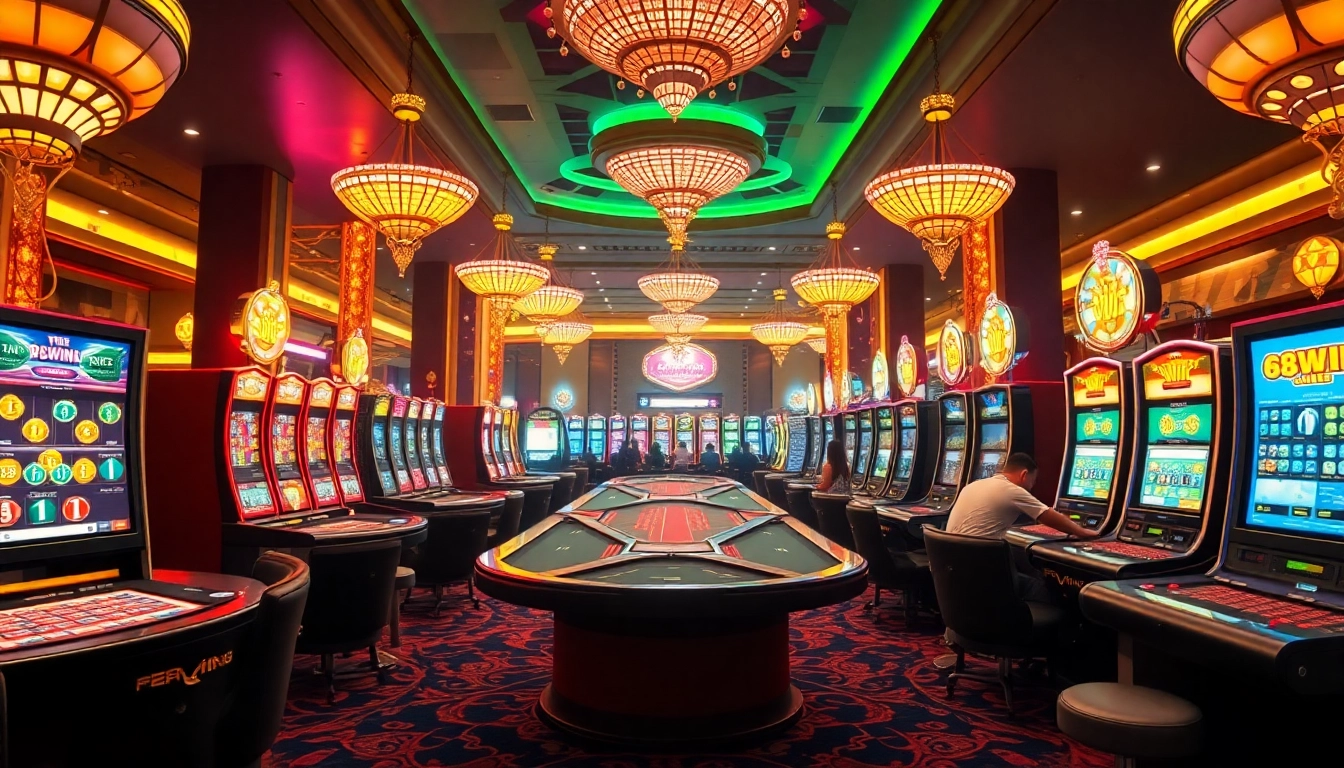 Experience the thrill of 98 win at a luxurious casino table full of poker chips and excited players.