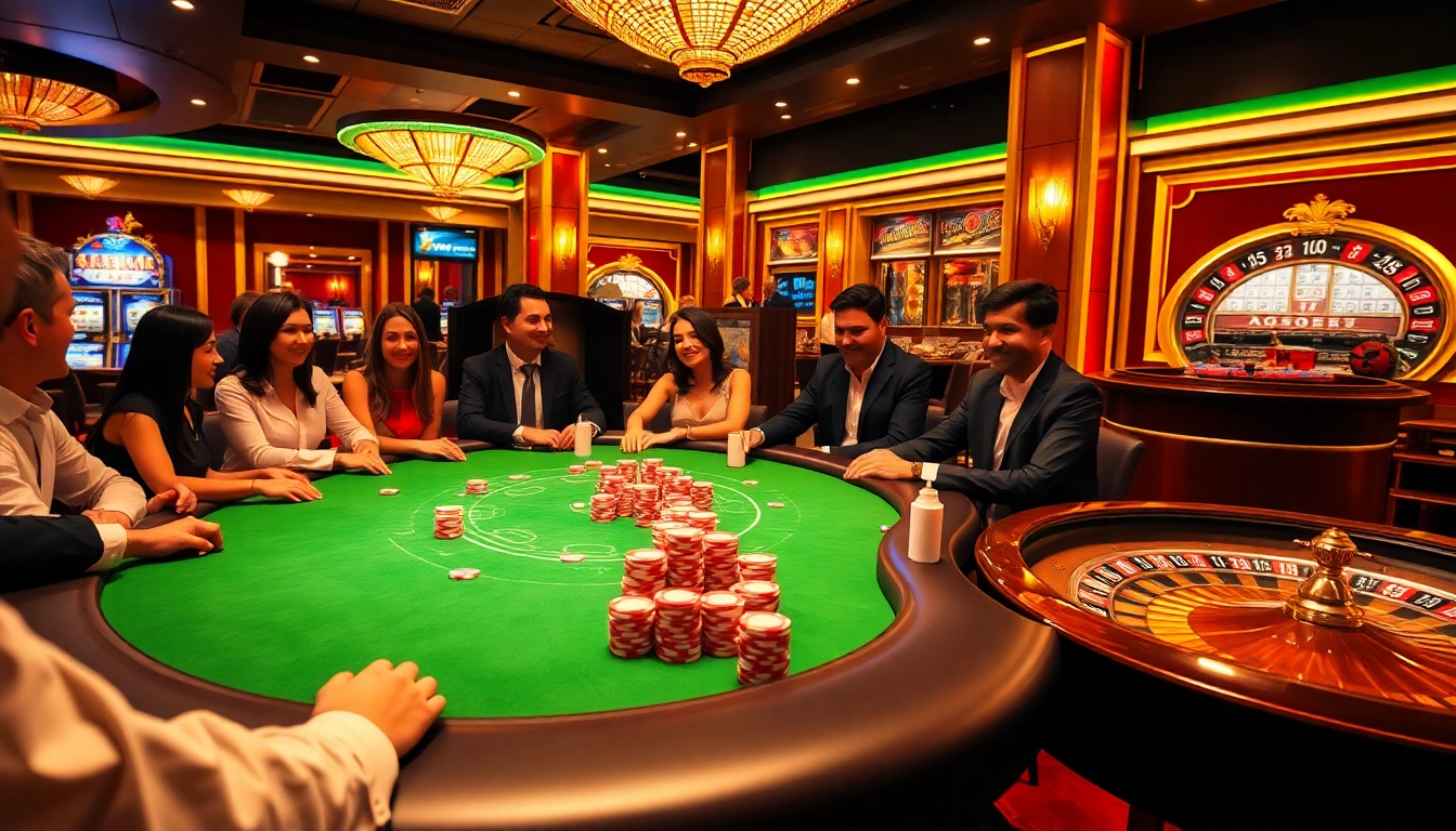 Experience exciting gameplay at f168 with vibrant poker chips and elegant casino decor.