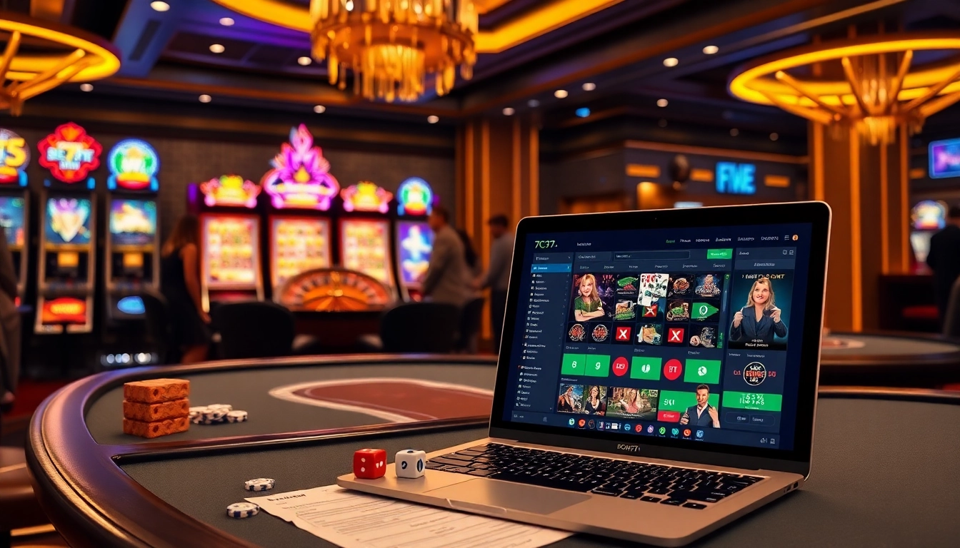 Experience the excitement of 7C77 casino with vibrant slot machines and thrilling gameplay.