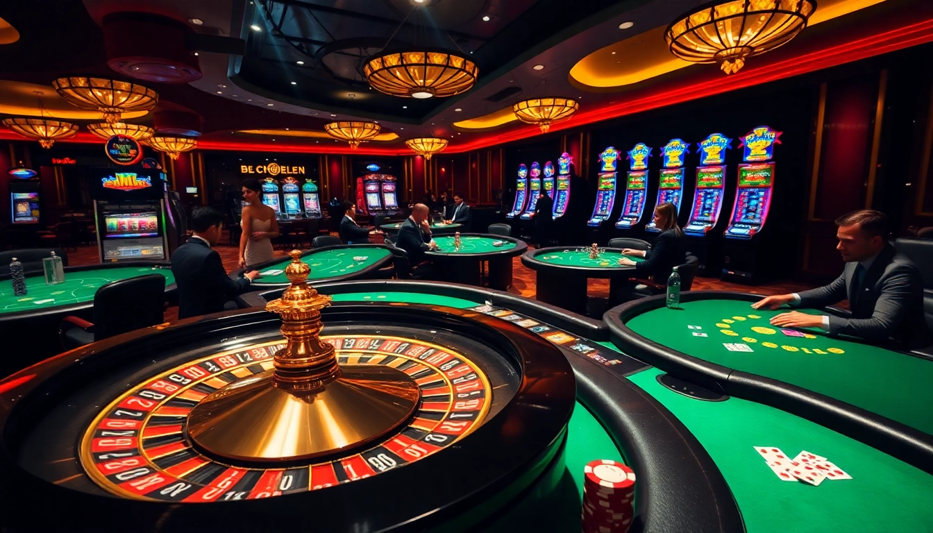 Experience an exciting gaming atmosphere at https://8kbetal.com/ with vibrant roulette, poker, and slot machines.