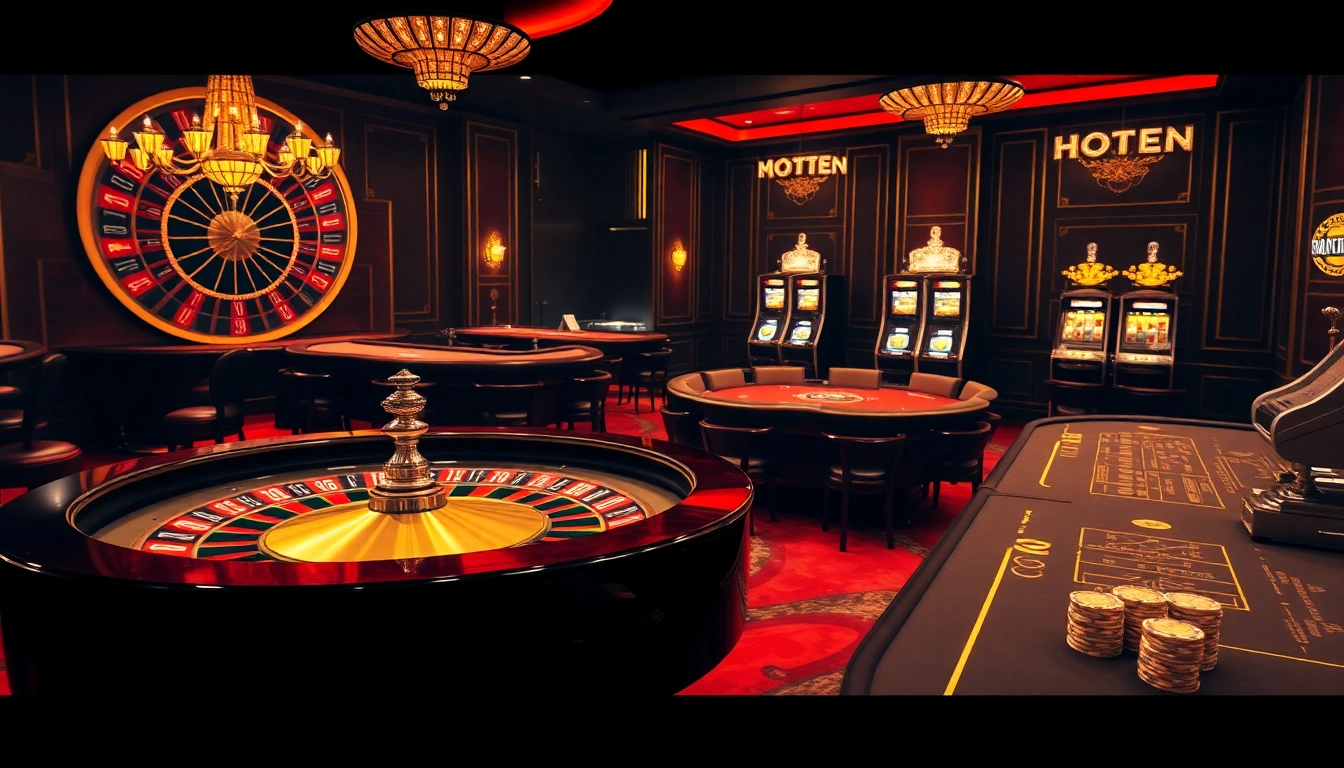 Experience the thrill of https://99win1.us.com/ with a luxurious casino scene showcasing poker chips and roulette wheel.