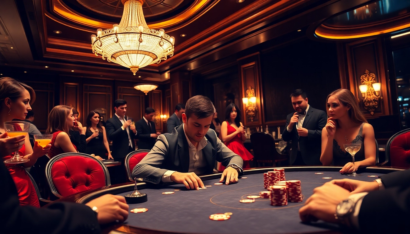 Engaging poker action at a high-stakes table featuring https://bl555.design/ gaming elements.