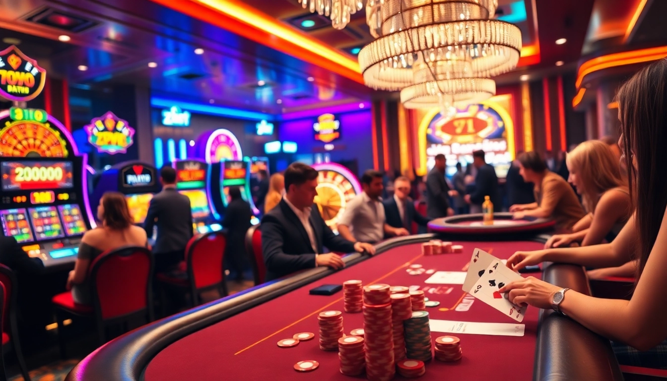 ZBet online gambling scene with exciting poker action and vibrant casino atmosphere.