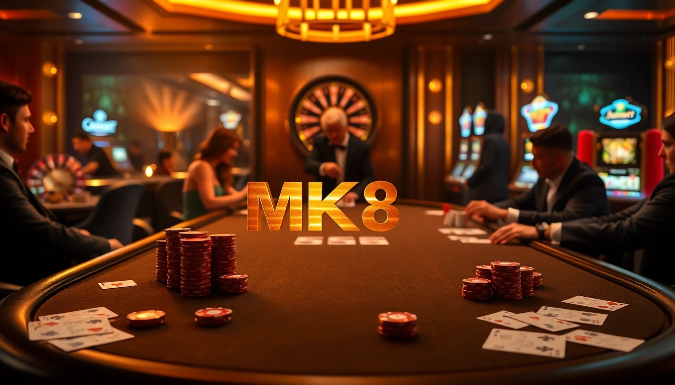 Experience thrilling gambling action at MK8 casino with exciting poker and roulette games.