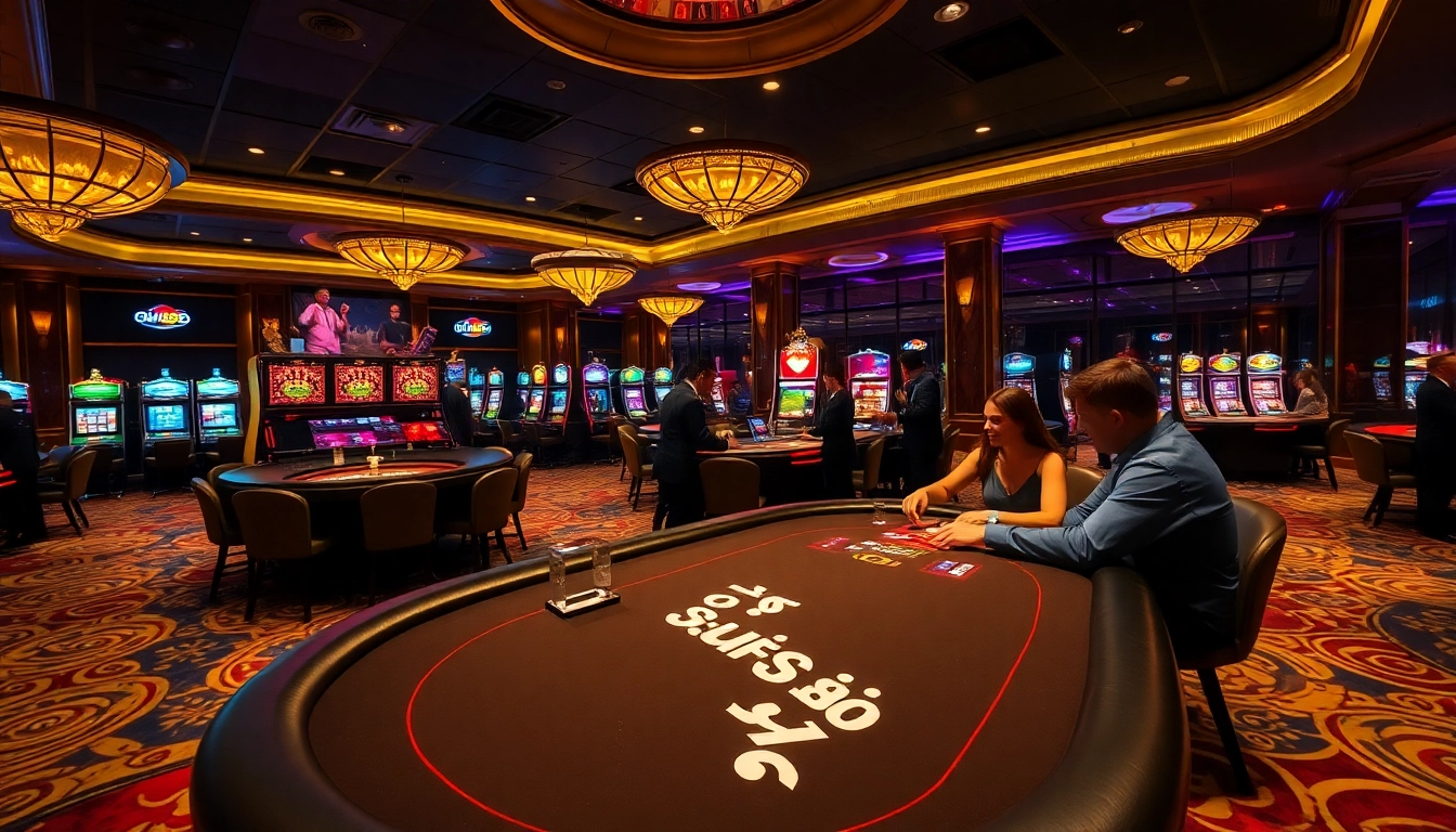 Experience the thrilling atmosphere of gambling at DH88 with exciting poker tables and spinning roulette wheels.