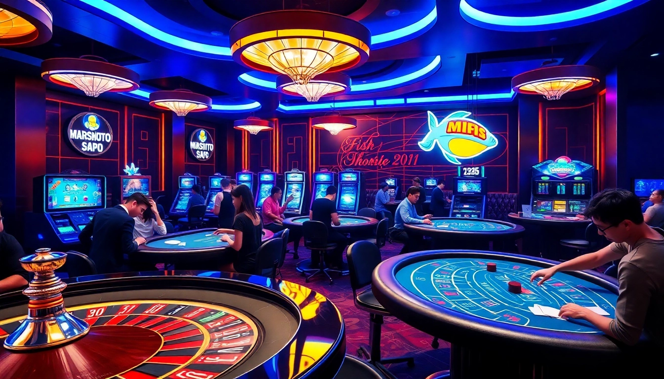 Exciting online gambling environment at good88.hu.net with vibrant gaming tables and players.