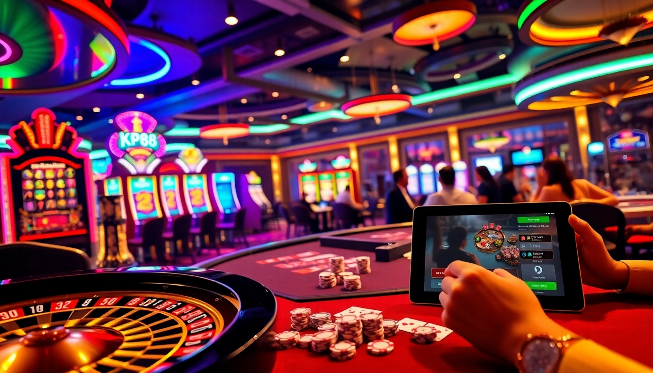 Experience high-stakes excitement at KP88's vibrant casino, featuring roulette, poker, and slot games.