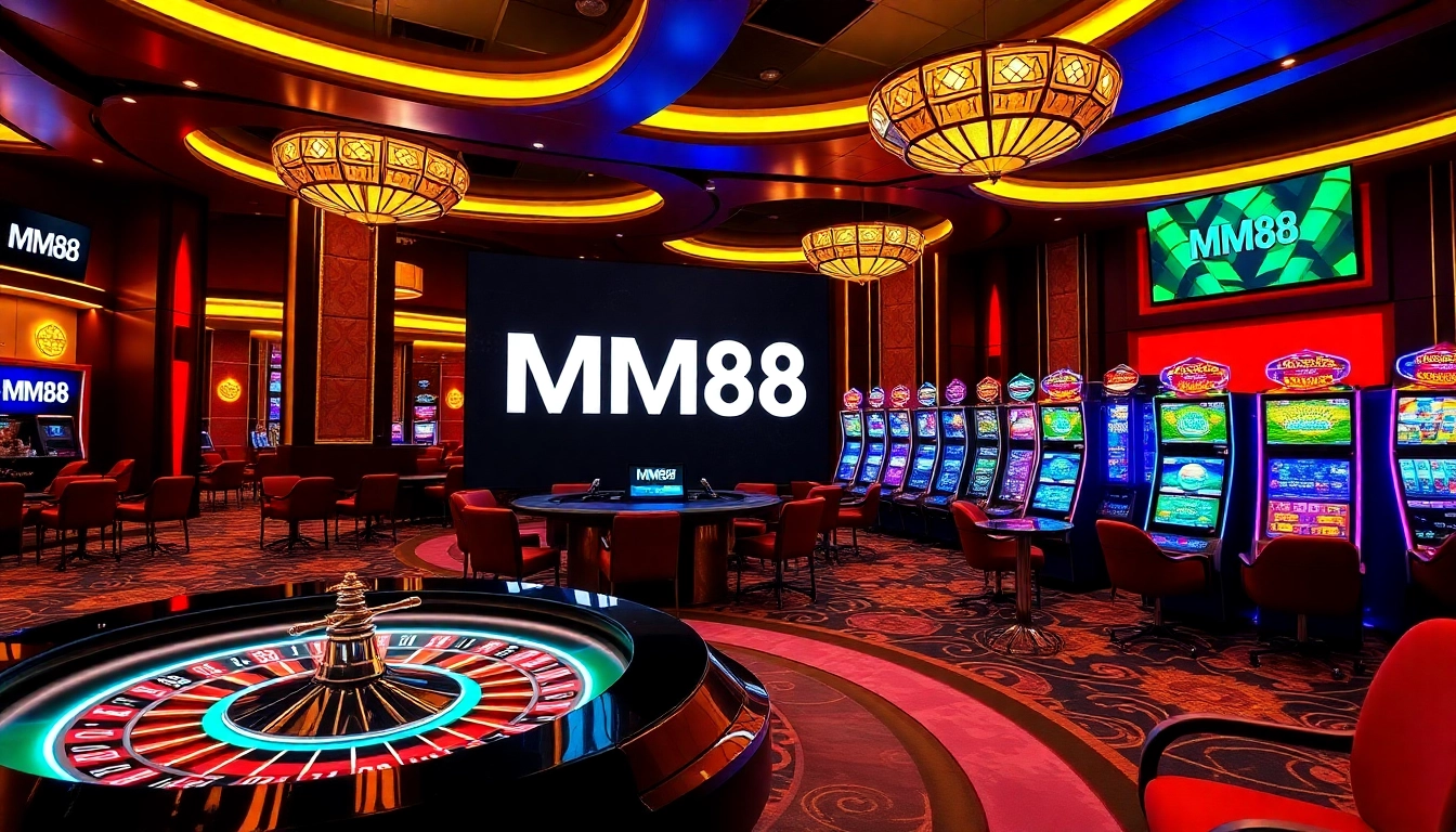 Experience MM88's vibrant casino gaming with roulette, poker, and slot machines.