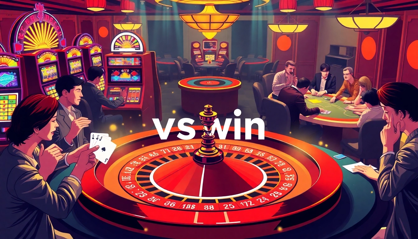 Experience the excitement at a lively casino with winning moments highlighted at vswin.