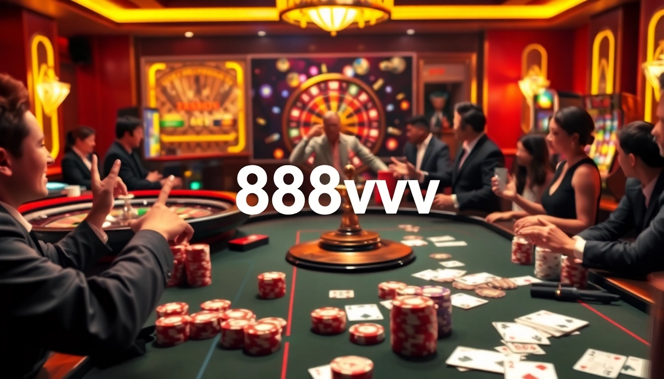 Join the excitement at 88vv's luxurious gaming table where players enjoy thrilling casino games.