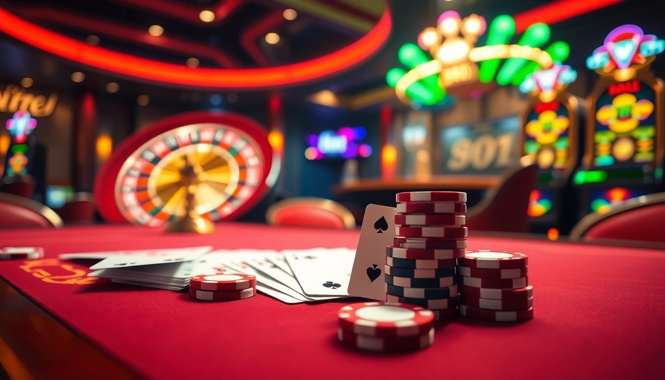 Experience thrilling gameplay at the link 88i casino with vibrant tables and slot machines.