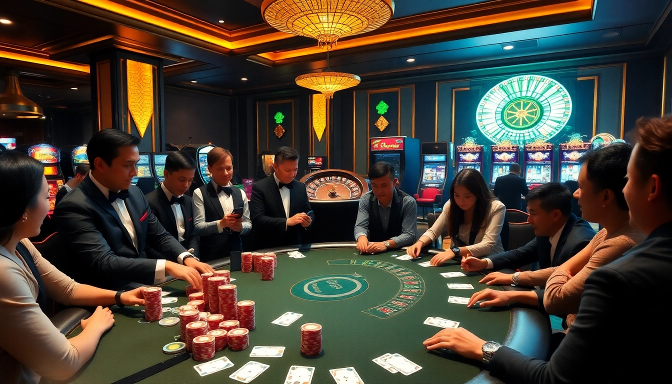 Experience the excitement at cwin Trang Chủ with thrilling poker gameplay and vibrant casino elements.