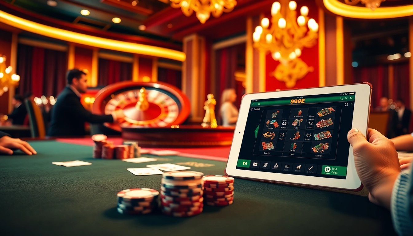 Experience the thrill of gaming at the Página inicial 999E with vibrant casino visuals and excitement.