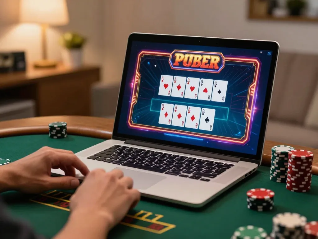 Soc88 player engaging in live dealer blackjack on a laptop during a home gaming session