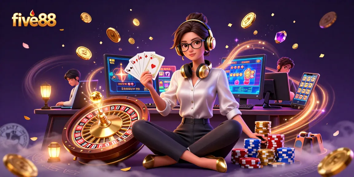Experience thrilling games at five88 with immersive casino elements and vibrant visuals.